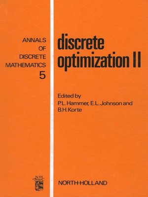 cover image of Discrete Optimization I
